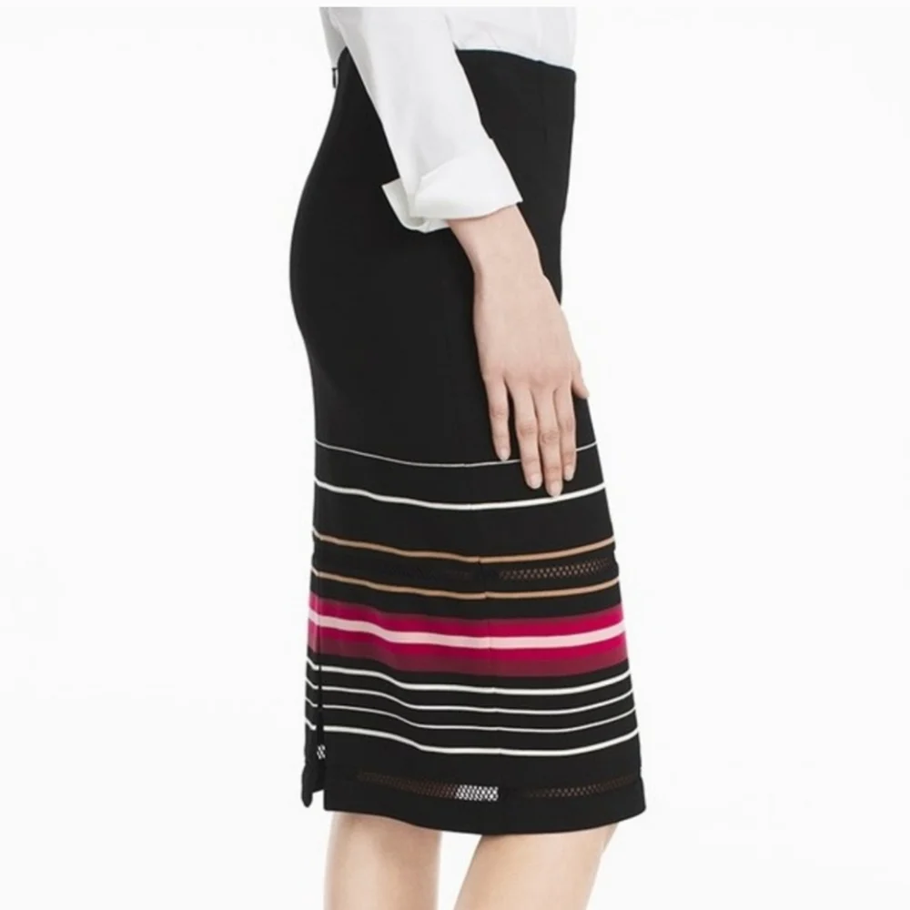 WHBM Striped Pencil Skirt Size 14P